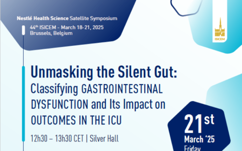 ISICEM 2025 : Nutrition et fonction GI en soins intensifs